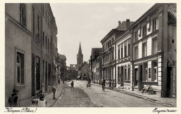 Engerstraße 23 mit Gastwirtschaft Blassen um 1948