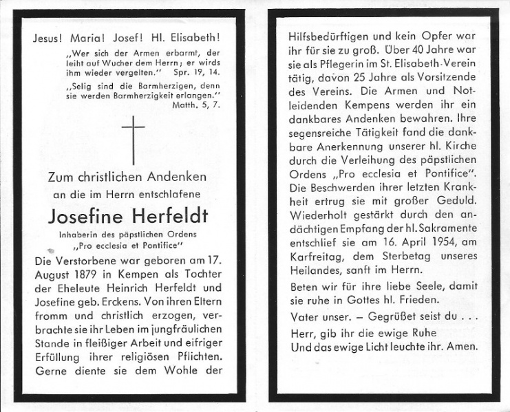 Datei:Totenzettel Herfeldt Josefine 1954.jpg