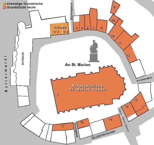 Grundstücksplan An St. Marien, 2013