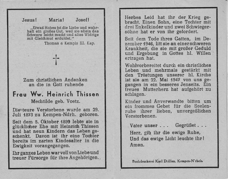 Datei:Totenzettel Mechtilde Thissen geb Voetz.jpg