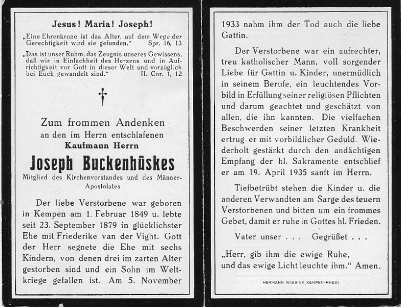 Datei:Totenzettel Buckenhüskes Joseph 1935.jpg